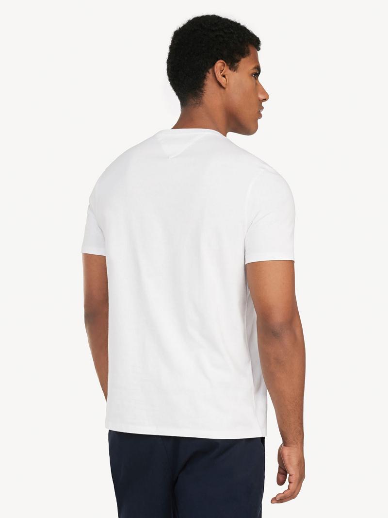 Férfi Tommy Hilfiger Essential classic pocket Póló Fehér | HU 810OKI